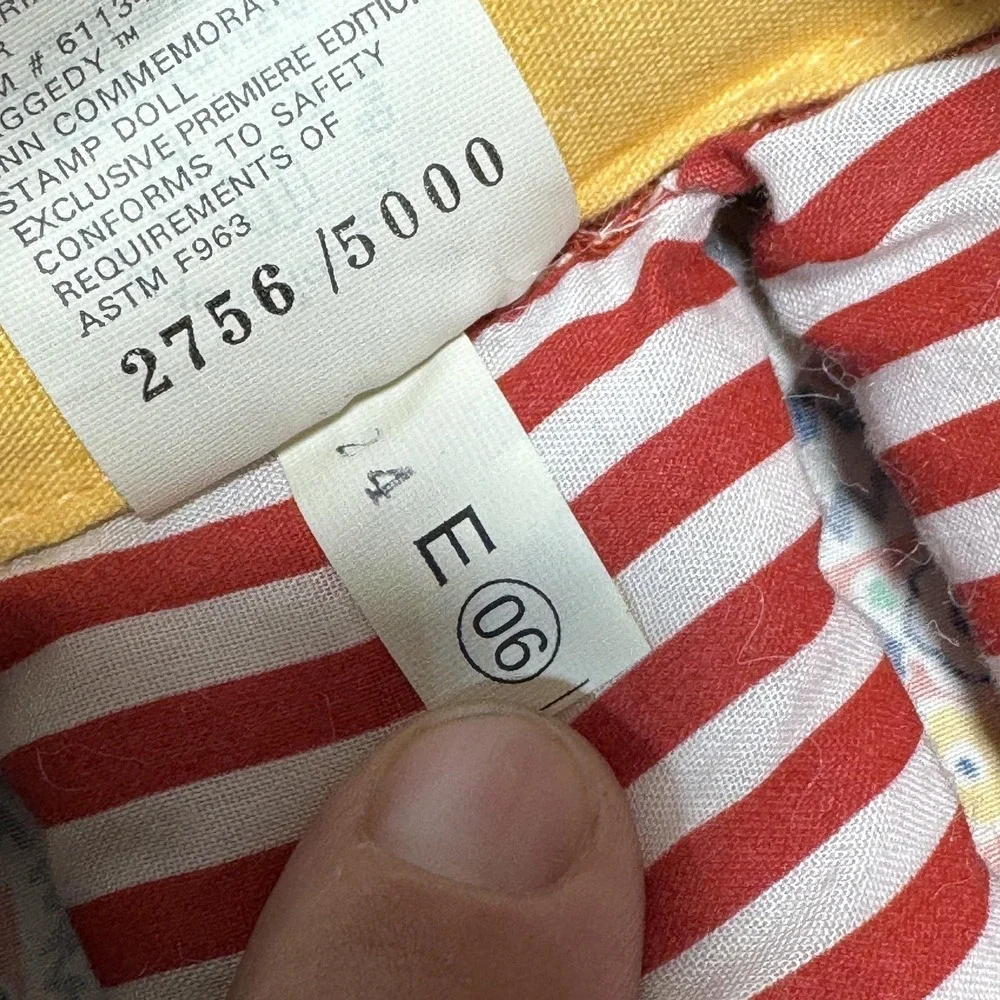 Vtg Applause Raggedy Ann 17